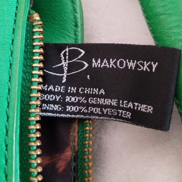 B Makowsky Genuine Leather Shoulder Bag - Picture 5 of 14